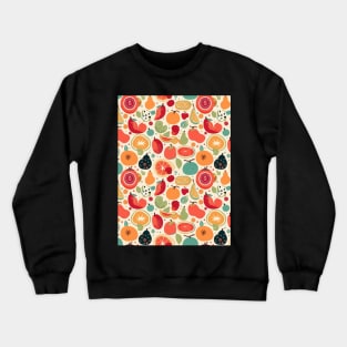 Colorful Fruit Motif in Seamless Pattern V2 Crewneck Sweatshirt